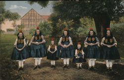 Women from Schwalm, Germany in Sunday Dress Postcard