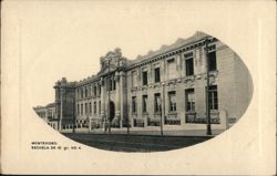 Montevideo, Escuela de 1er Grado No. 4 Postcard