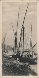 Feluccas on the Nile River, Cairo Postcard