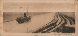 Port Said, View of the Canal Postcard
