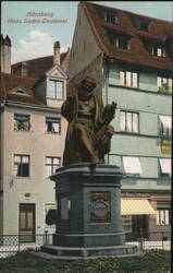 Nürnberg Hans Sachs-Denkmal Postcard
