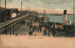 Landing Stage, Liverpool Postcard