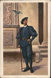Swiss Guard in Quarter Uniform Postcard