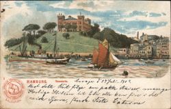 Hamburg Seewarte Harbor Scene Postcard