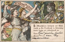 Otto von Bismarck 80th Birthday Commemoration Postcard