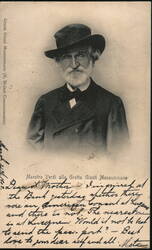 Maestro Giuseppe Verdi at Grotta Giusti Monsummano Postcard