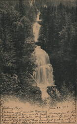 Giessbach Falls near Brienz, Switzerland Postcard