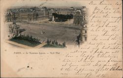 Paris, Le Nouveau Louvre and Arc de Triomphe du Carrousel Postcard