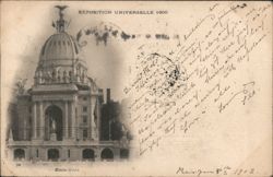 United States Pavilion, 1900 Paris Exposition Postcard