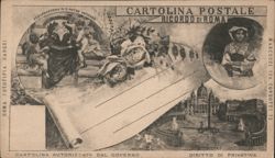 Souvenir of Rome, St. Peter's Basilica, Vatican Postcard