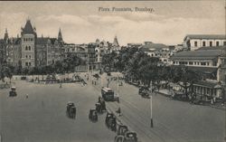 Flora Fountain, Bombay Postcard
