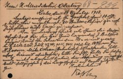 1918 Business Correspondence, Kielce to Oderberg Bahnhof Postcard