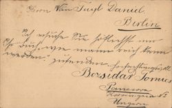 Postal Card to Van Tuyl Daniels Verlag, Berlin from Pancsova Postcard