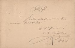 Handwritten Message to Psychologischer Verlag, Berlin Postcard