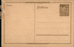 German Empire Postkarte, 25 Mark Farming Stamp Postcard