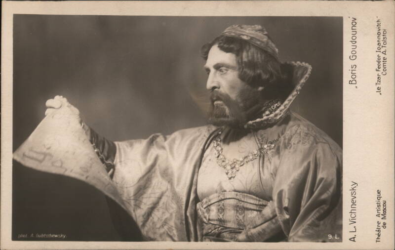 Actor A. L. Vichnevsky as Boris Goudounov, Moscow Art Theatre