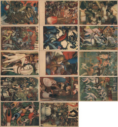 The Sacred Wars Fresco by Diego Rivera, National Palace of Mexico Postcard