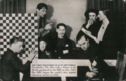 First Television Play, Pirandello's The Man with a Flower in his Mouth, BBC 1930 Postcard