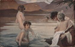 Baigneuses (Bathers) by Paul Chabas, Petit Palais Art Collection Postcard