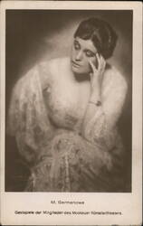 Actress M. Germanowa, Moscow Art Theatre Postcard