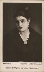 Actress Germanowa as Gruschenka in The Brothers Karamazov Postcard