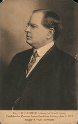 Dr. H. D. Hatfield, Candidate for Governor, West Virginia 1912 Postcard