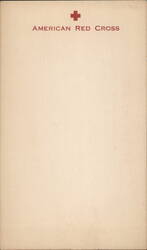 Antique American Red Cross Stationary Postcard Postcard