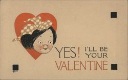 Yes! I'll Be Your Valentine - Child in Heart Postcard