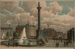 Trafalgar Square, London Postcard