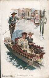 The American Girl in Italy, Gondola Ride, Venice Postcard