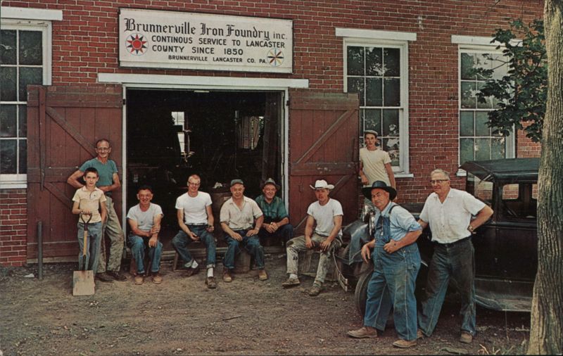 Brunnerville Iron Foundry Crew, Brunnerville, PA Pennsylvania