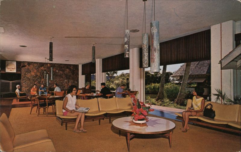 Guest Lobby Lounge, Kauai Surf Hotel, Kauai Lihue Hawaii
