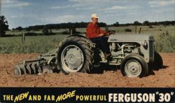 The New and Far More Powerful Ferguson '30' Tractor Postcard