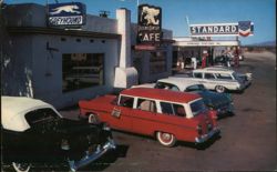 Desert Center Cafe and Standard Gas Station, CA Postcard