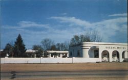 Santa Motel, formerly Greene Motel, Santa Claus, GA Postcard