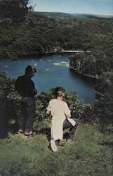 View from Death Mountain, Camp Jewell, Colebrook, CT Postcard