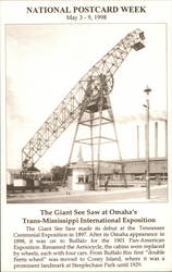 Giant See Saw, Trans-Mississippi Expo, Omaha Postcard