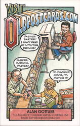 OldPostcards.com Cartoon Advertisement Colorado Springs, CO Post Card Clubs, Collecting, Deltiology