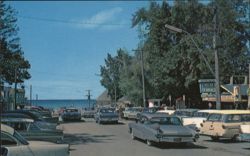 Main Street, Grand Bend, Ontario Postcard