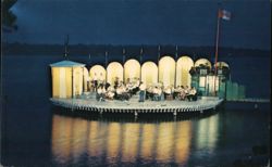 Music on the Barge, Gull Lake Park Postcard