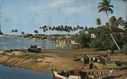 Fishing Village, Trengganu, Malaysia Postcard