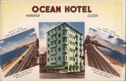 Ocean Hotel, Havana, Cuba Postcard