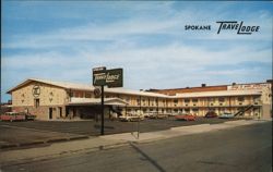 Spokane Travelodge Motel Postcard