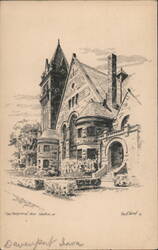 First Presbyterian Church, Davenport, IA Postcard