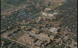 Aerial View of Purdue University Campus Postcard