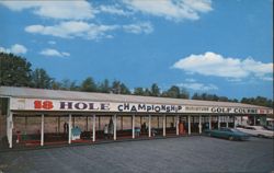 Toy City Miniature Golf Course, Catskill, NY Postcard