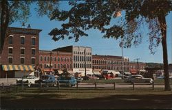 Main Street and Business Section, Fair Haven, VT Postcard