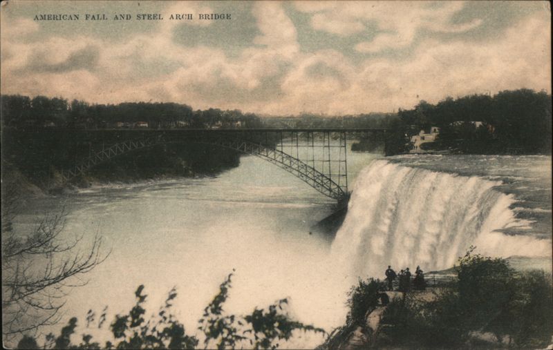 American Fall and Steel Arch Bridge, Niagara Falls New York