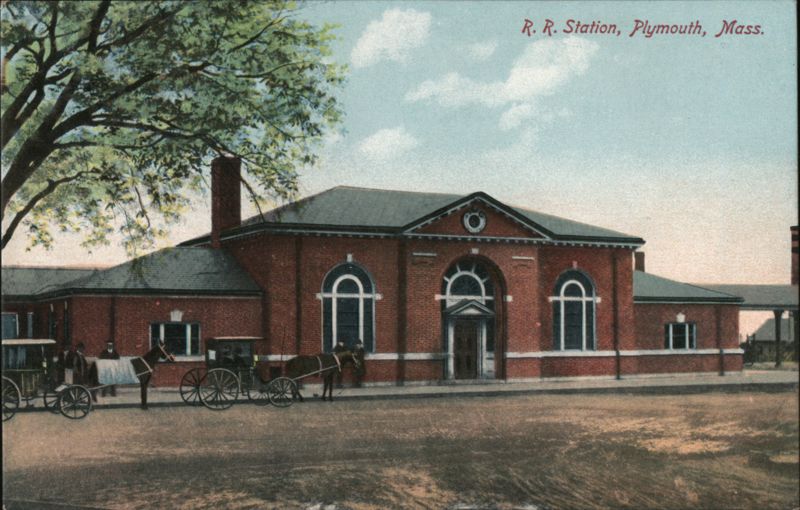 R. R. Station, Plymouth, MA Massachusetts