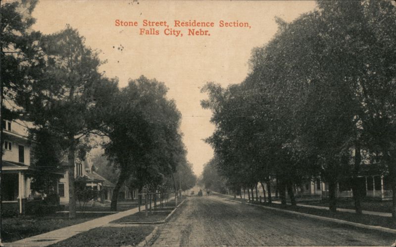 Stone Street, Residence Section, Falls City, NE Nebraska